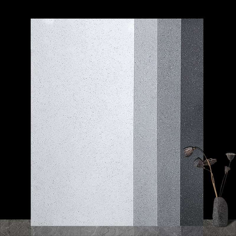 小颗粒水磨石地砖600x1200白色石英石服装餐厅酒店民宿工程仿古砖