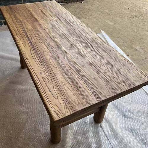 老榆木桌子实木板复古茶桌茶台长条餐桌家用原木桌面吧台长桌书桌