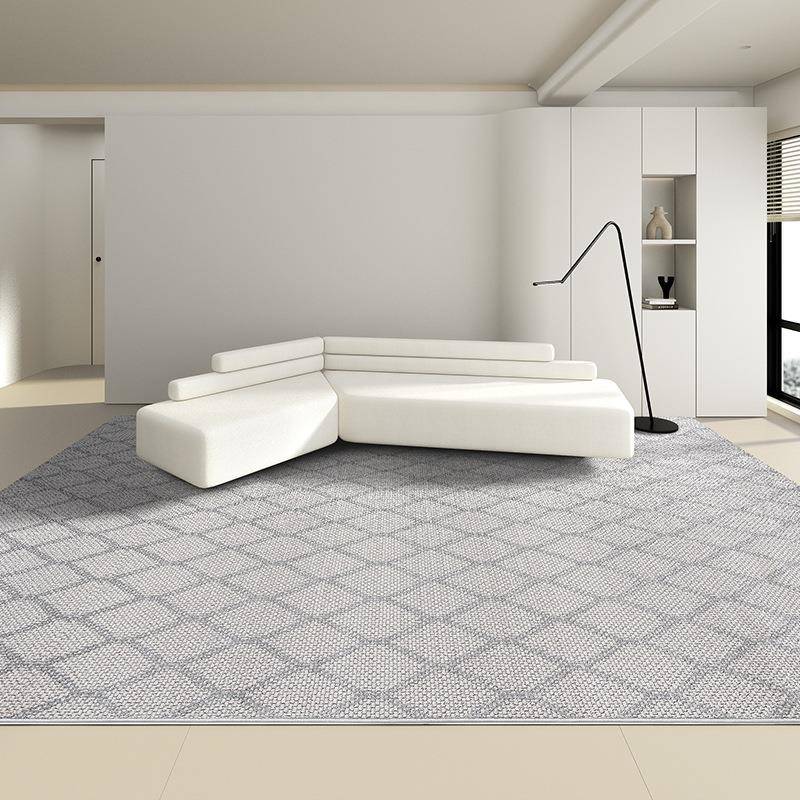 室客厅沙发大积威尔顿机织丙适纶地毯轻奢简约耐磨舒卧素刻面地毯