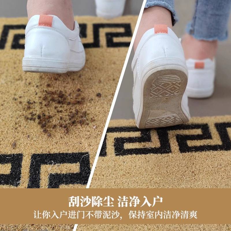 印度天然环保椰棕地垫进门入户蹭脚门垫家用门厅室外门口除尘脚垫