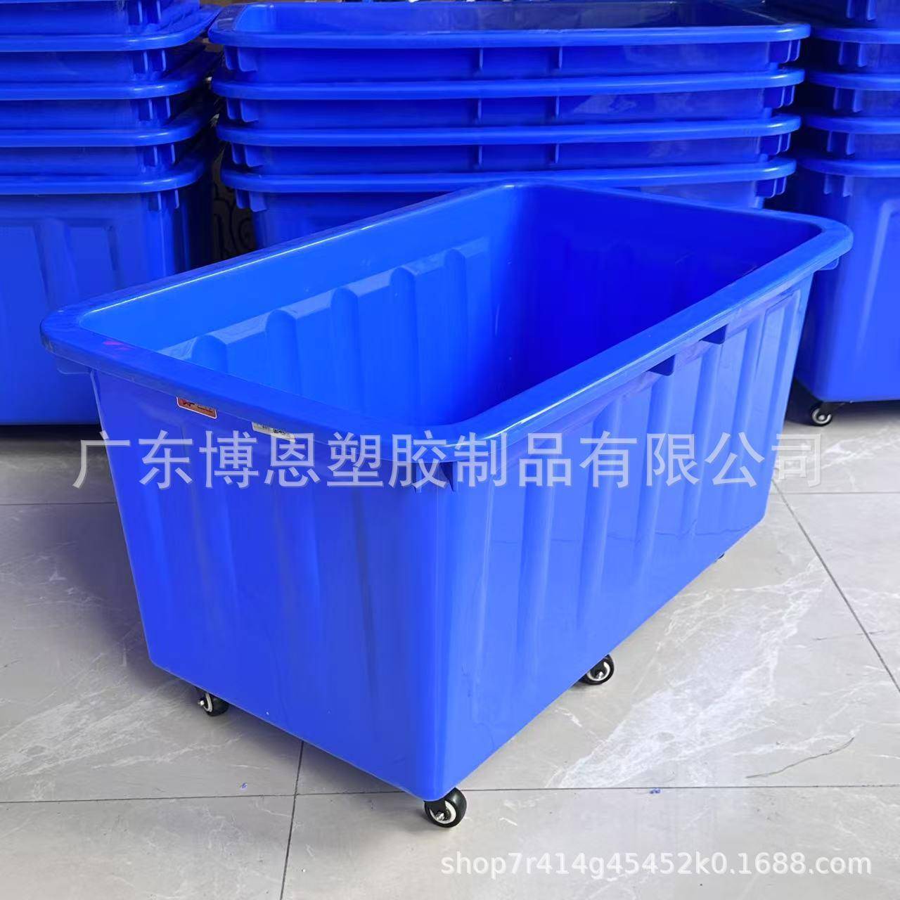 带加厚1胶框轮周转箱加长塑胶水箱米瓷砖带5轮周转筐1020AYW*60*5