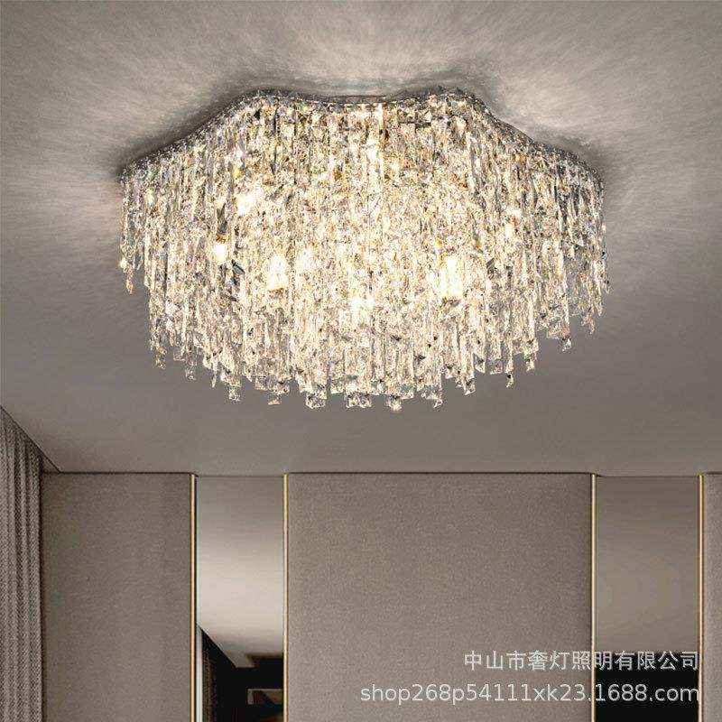 轻奢水晶客厅灯吸顶灯简约现代温馨房间主卧室餐厅灯中山厂家直销,家装灯饰光源,客厅吸顶灯,淘宝优惠券,粉丝福利购,淘宝优惠卷