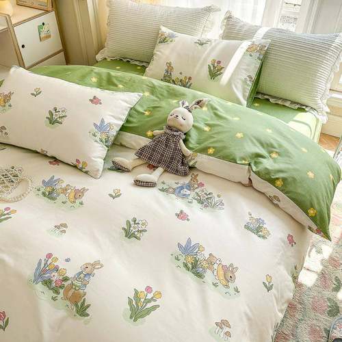 简约纯棉被套单件全棉床单被罩200x230学生宿舍单人150x200被单男