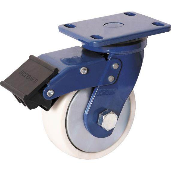 脚轮6寸超重型高强度尼龙带刹车轮载重800公斤轮子,基础建材,脚轮/万向轮,淘宝优惠券,粉丝福利购,淘宝优惠卷