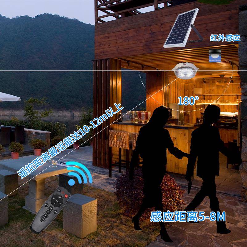 新款吸顶灯庭院灯无光线遥控面灯智能MB001感控人包体应灯