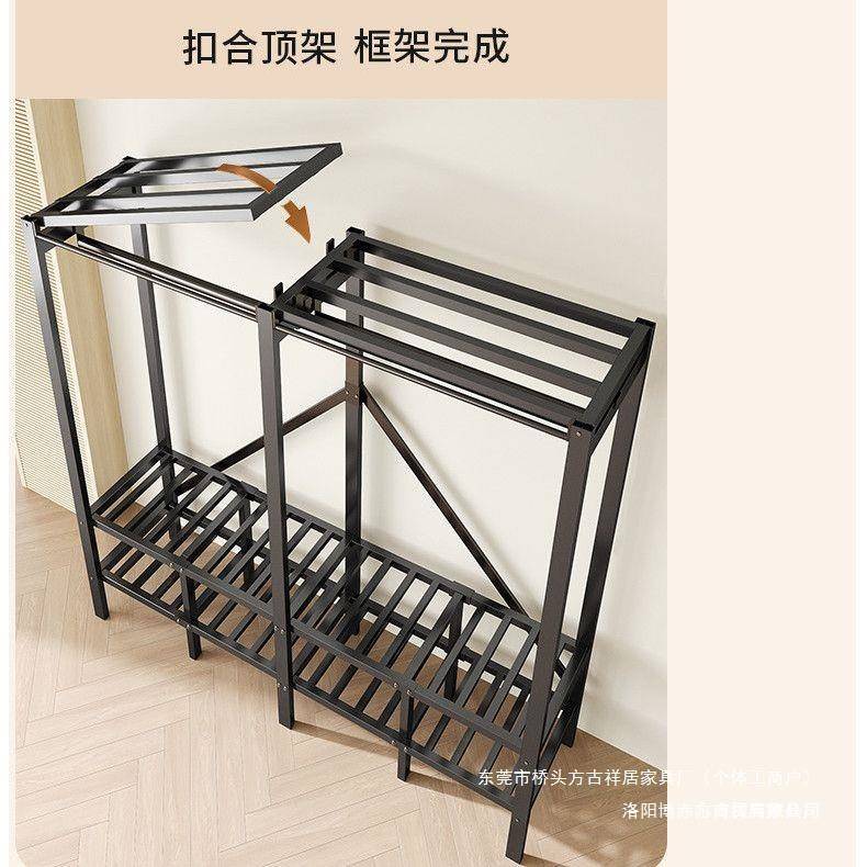 全钢架免安装简易衣柜家用卧室布罩收纳柜组装耐用收纳衣橱挂衣架