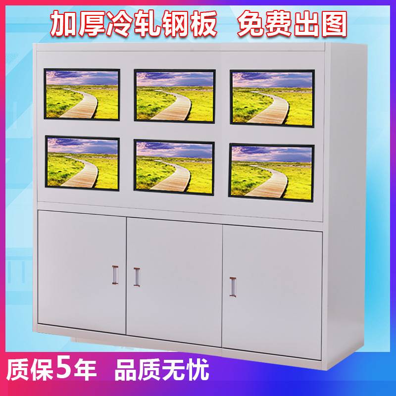 监控安防电视墙无缝拼接屏机柜加厚工期短控制室指挥中心操作台