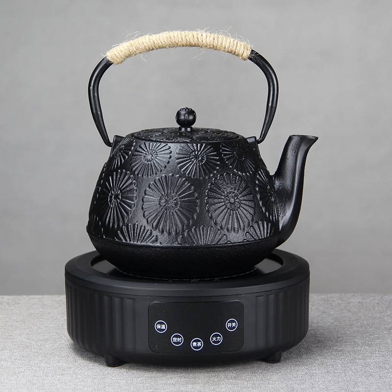 日式风1200ml泡茶手工铸铁壶水壶家用养生铁茶壶电陶炉煮茶器套装