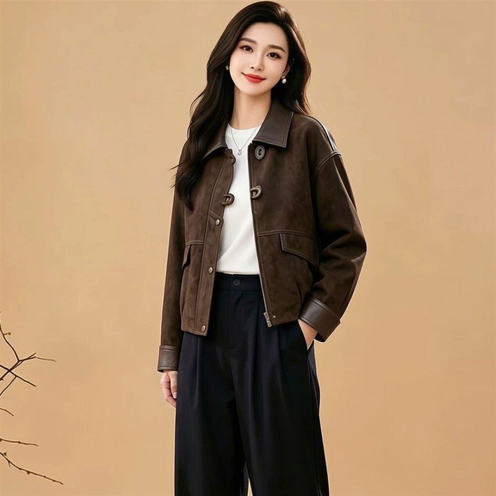 新中式温柔大气短上衣女2026秋季新款女士显瘦时尚优雅复古外套