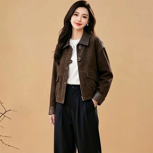 新中式温柔大气短上衣女2026秋季新款女士显瘦时尚优雅复古外套