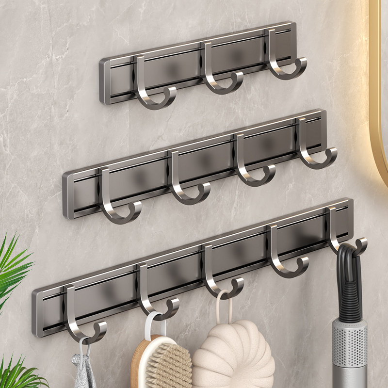 免打孔浴室挂钩承重m强力粘胶厕所门后挂衣架墙上壁挂浴巾毛巾挂