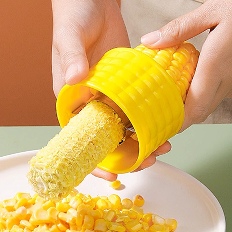 剥玉米神器厨房不k锈钢拨玉米粒剥离器家用玉米刨脱粒器手动刨粟