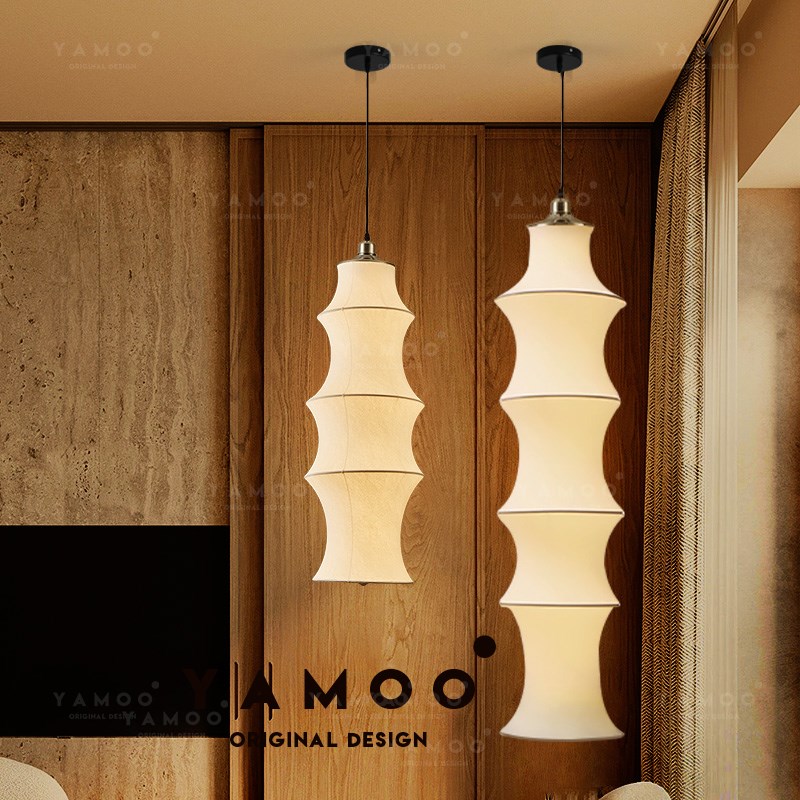 中古风吊灯餐厅灯法式复古竹节床头新中式侘O寂风宋氏美学主卧室