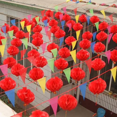 彩旗小三角旗串旗结婚开业庆典元旦节日布置婚庆用品装饰拉花