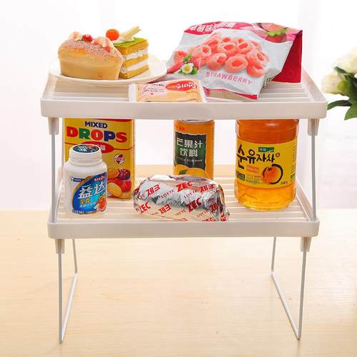 置物架浴室收纳架厨房物品 整理架可折叠杂物架储物架子多层