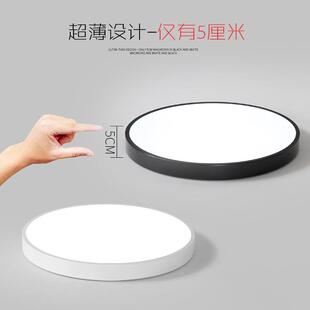 led 圆形卧室客厅灯北欧现代简约房间过道灯走廊灯马卡龙吸顶灯