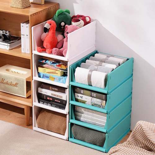 衣柜抽屉式收纳架宿舍书本衣橱零食玩具杂物多层整理架衣服收纳筐