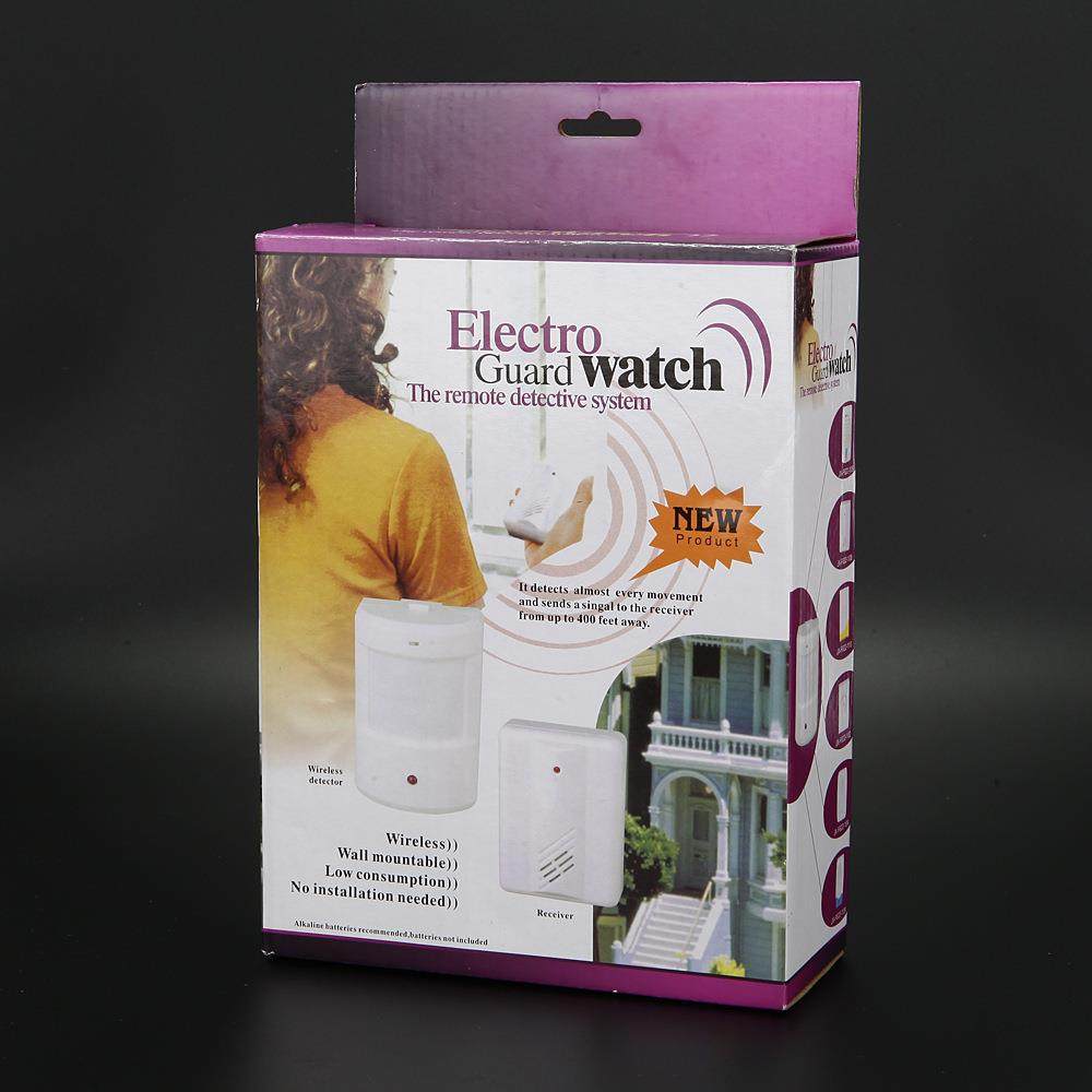 分体式迎宾器人体感应门铃红外无线店铺家用防盗主机报警器