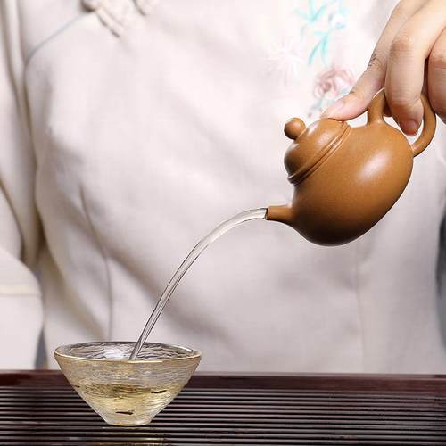 XEI3宜兴名家紫砂壶全纯手工原矿段泥迷你小品功夫泡茶壶茶具容天