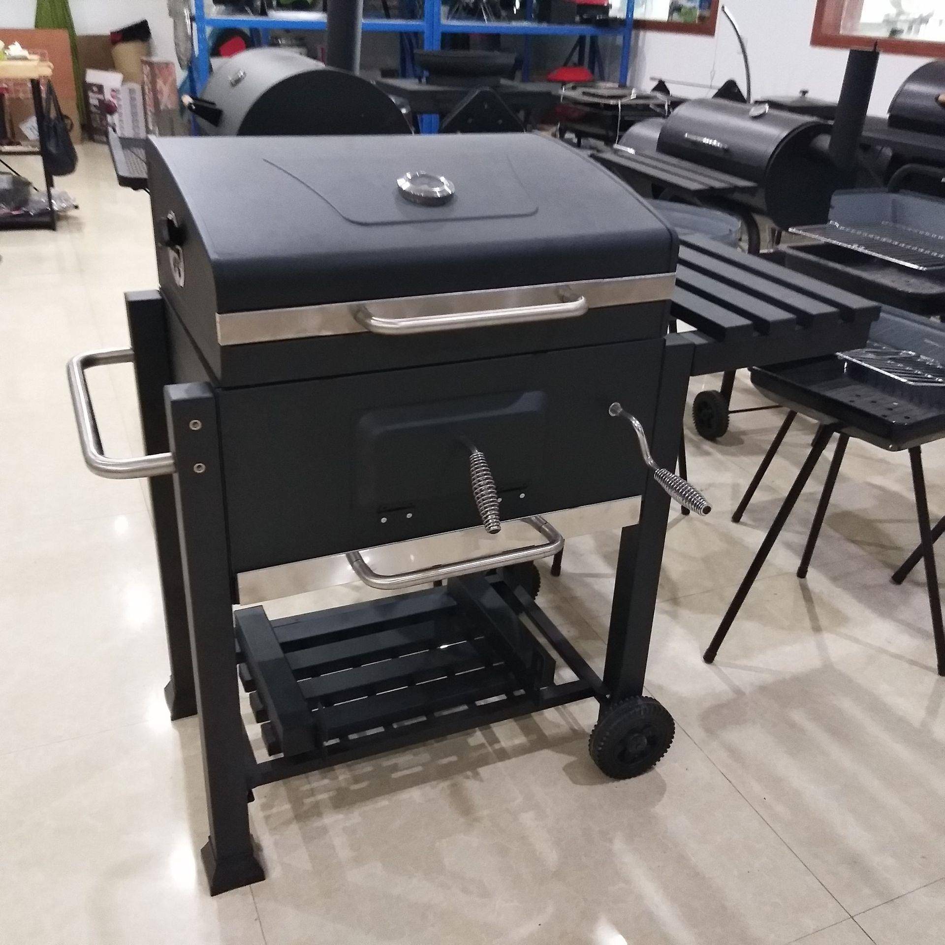我是工厂bbq庭院户外大型环保四方烧烤炉大容量闷烤炉
