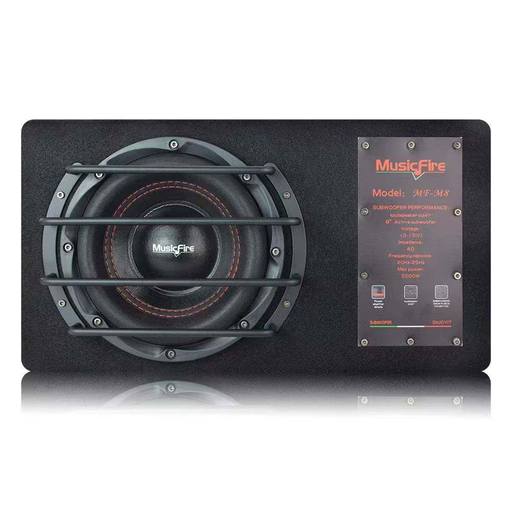 工厂直销汽车音响低音炮8寸车载改装梯形炮有源自带功放MF-M8