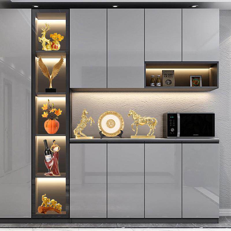 A12现代轻奢红酒架摆件家居客厅酒柜装饰品创意电视柜室内摆