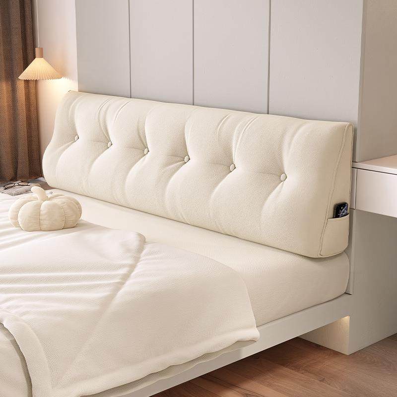 三角沙发床无床头软包靠背垫奶油风榻榻米床上大靠枕可拆洗加厚,居家布艺,抱枕被,淘宝优惠券,粉丝福利购,淘宝优惠卷