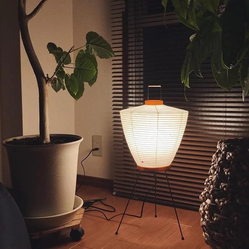 202年新款野口勇日5创式落地宣纸台灯灯意复古民宿酒吧氛围卧室客