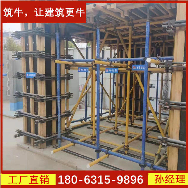 铝模塑料模板木模钢背楞加固体系剪力墙异形柱墙一体加固系统设计