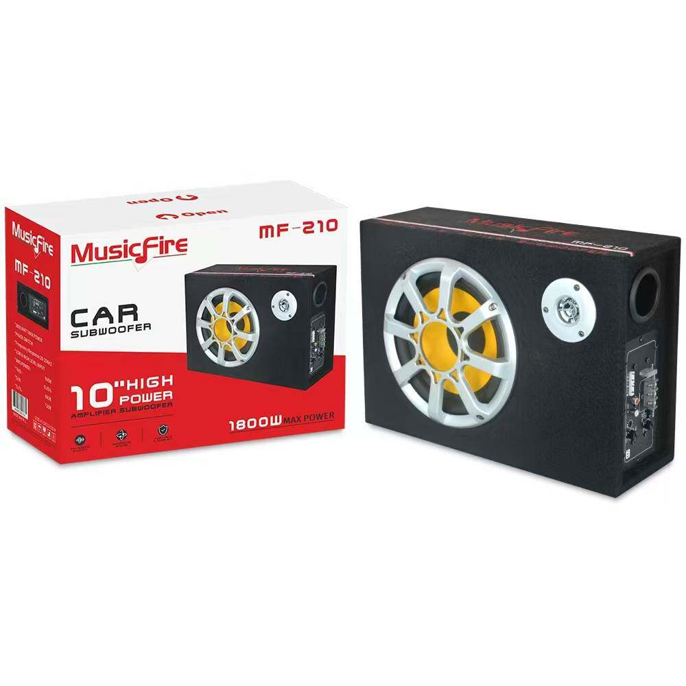 6寸8寸10寸扁炮隧道款汽车车载低音炮大功率带功放带高音车载音箱