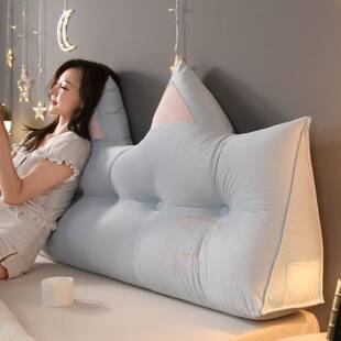 可爱床头靠垫新款公主风榻榻米软包床上靠背防撞软包网红大靠枕