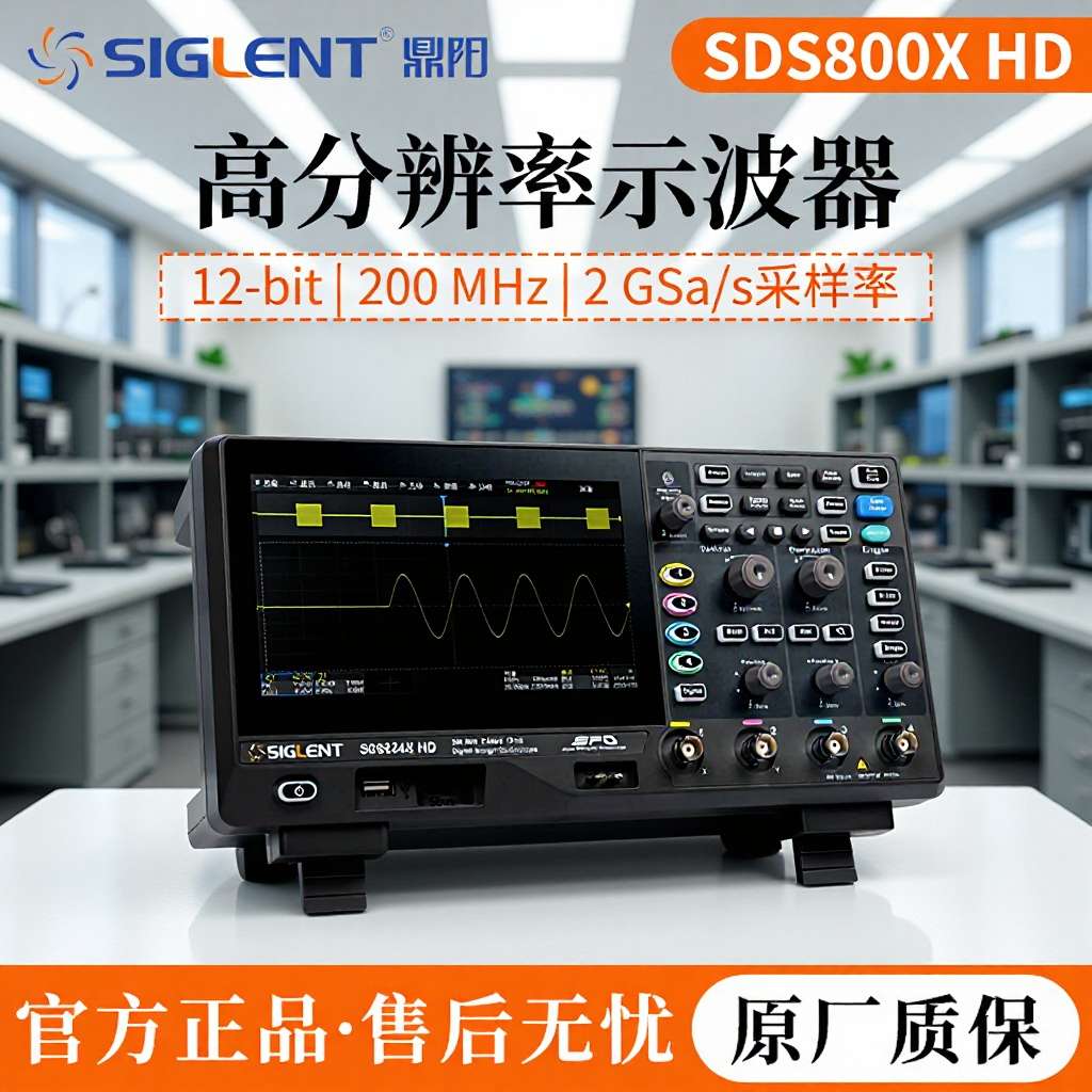 鼎阳示波器12-bit高分辨率SDS804X HD系列好用不贵性价比高现货