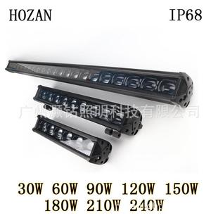 6D聚光30W 240W各大功率一字单排射灯汽车越野车顶LED长条灯 120W