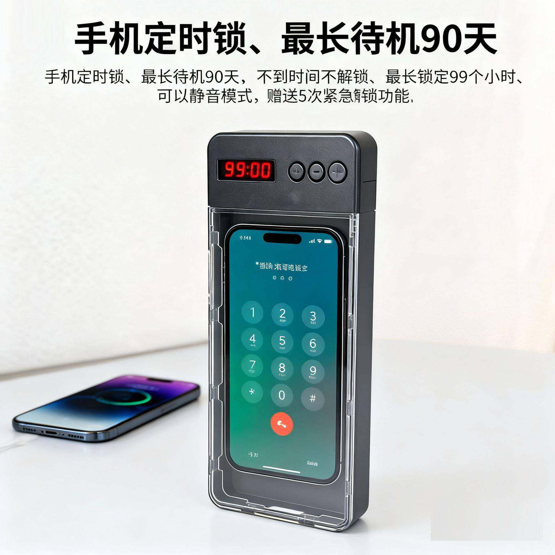 定时锁 自律电子时间锁 戒手机瘾防网瘾学生升级手机自律神器超薄,3C数码配件,其它配件,淘宝优惠券,粉丝福利购,淘宝优惠卷