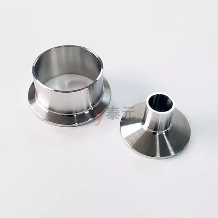 304/316不锈钢快装接头28.6长卡盘卡箍卫生级焊接加长3A对焊端头