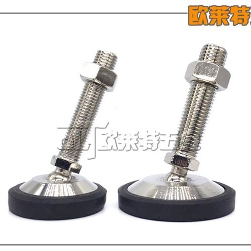 镀铬重型全金属万向调节脚球头调整脚地脚杯M16 M20底盘60 80 100