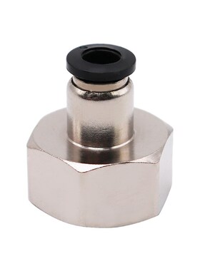 黑色气动气管内牙快插PCF6-01接头内螺纹直通8-02/10-03/12-04