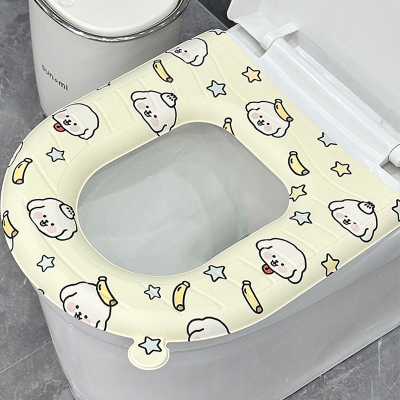 防水马桶坐垫四季通用手提坐便垫厕所家用粘贴式可水洗马桶圈垫子