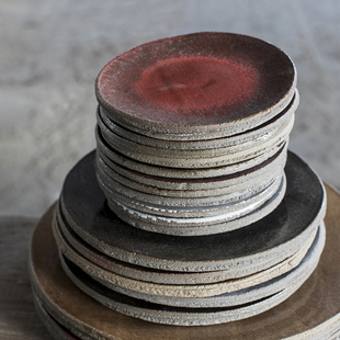 比利时serax fck混凝土陶瓷圆形盘子家用餐盘菜盘摆盘装饰浅盘