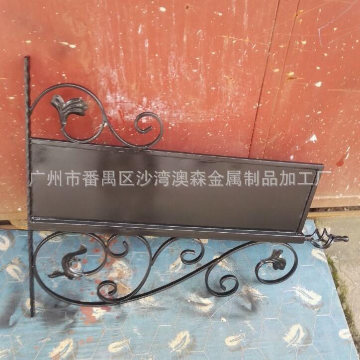 欧式铁艺灯箱广告招牌侧挂酒吧LED椭/圆形双面灯箱工艺广告招牌