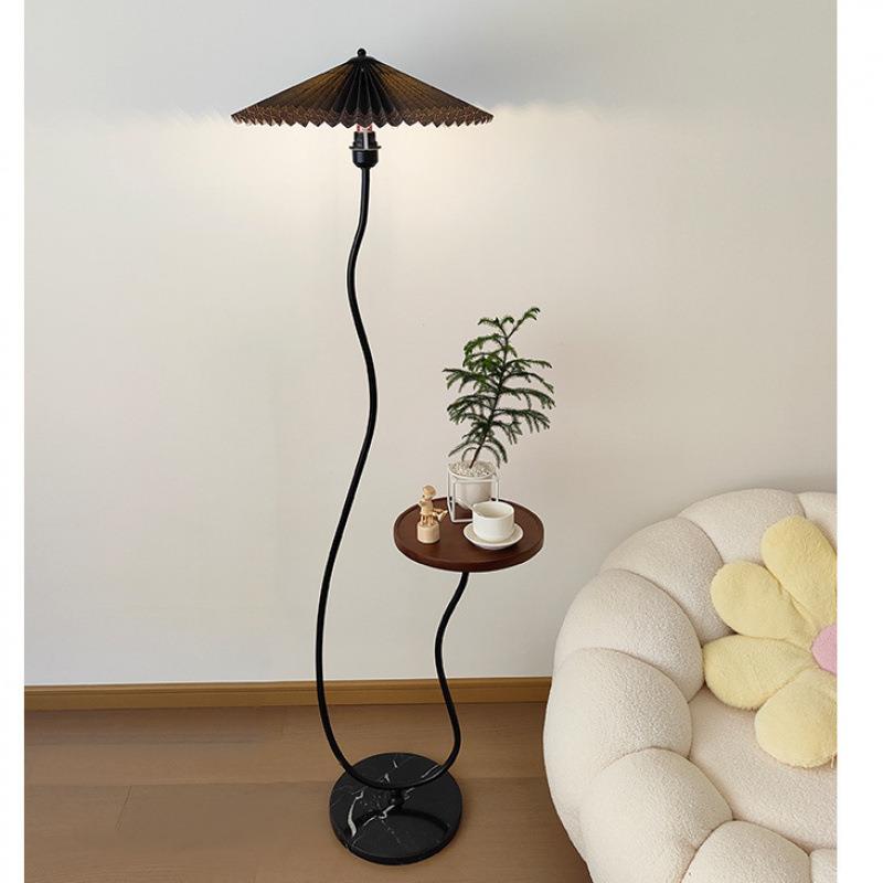 全光谱护眼落地灯复古无线手机充一体茶几沙发台灯卧室艺术氛围灯