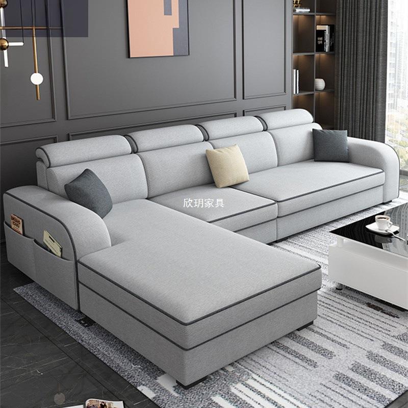 沙发客厅大小户型贵妃组合沙发可拆洗L型出租屋沙发