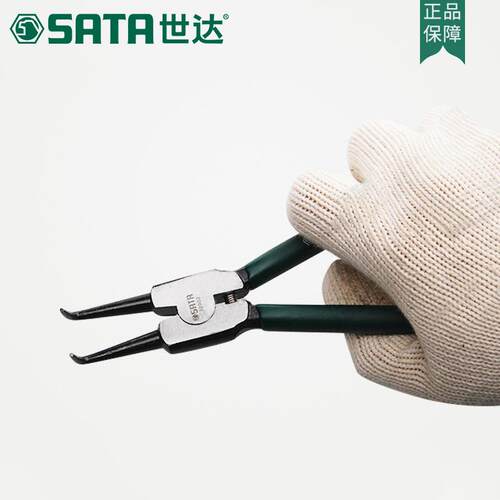 工具卡圈卡簧钳卡弯卡钳黄外卡簧e型7英572寸簧钳弹子环钳72002