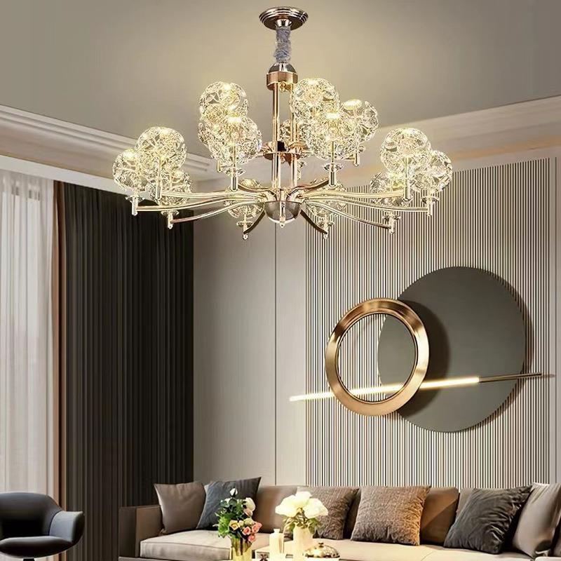 2025新款水晶吊灯客厅轻奢大气法式大堂灯餐厅主灯豪华卧室树枝灯