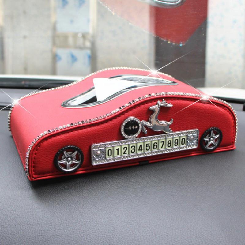 S8L【1514人收藏】车载纸巾盒实用装饰车内创意网红高挡内饰用品