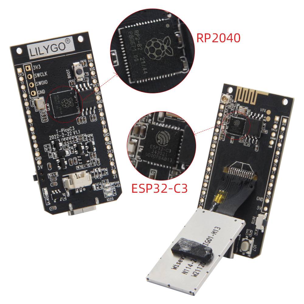 LILYGO T-PicoC3 树莓派 RP2040 ESP32-C3 LCD Tensorflow lite