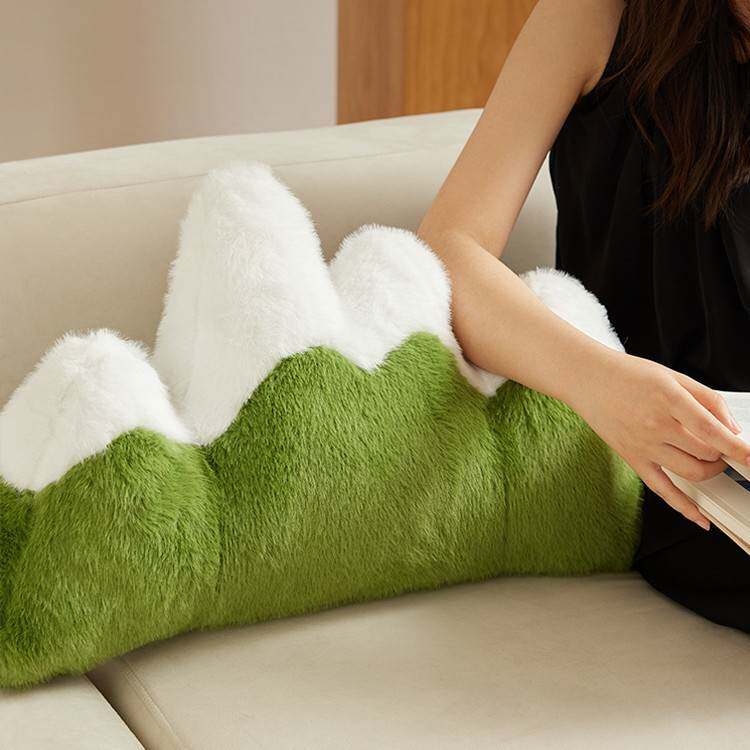 新中式创意靠山抱枕沙发客厅靠枕中古风异形靠垫办公室腰枕靠背垫