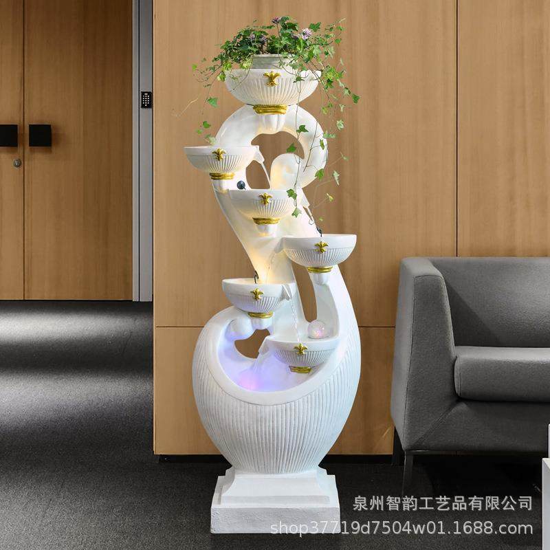 创意假山喷泉流水摆件招财造景鱼缸客厅玄关庭院装饰品加湿器送礼,家居饰品,流水摆件,淘宝优惠券,粉丝福利购,淘宝优惠卷