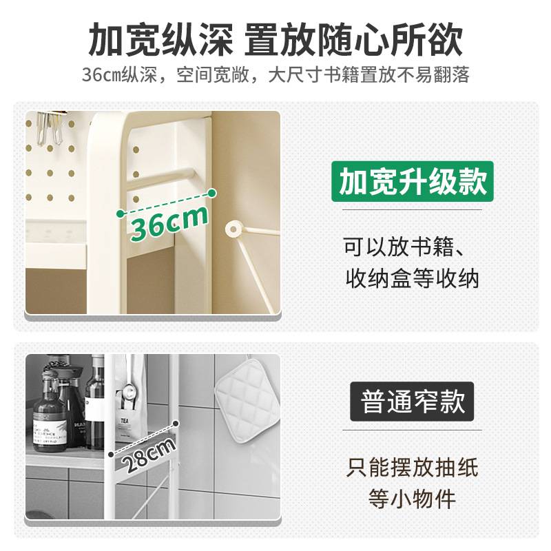 书架落地置物架多层收纳架落地家用立式洞洞板储物架货架整理架子