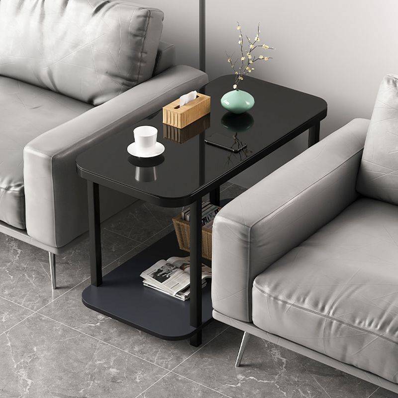 沙发客厅边柜茶几侧边小户型简约家用移动带轮茶桌置物架角几跨境